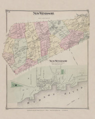 New Windsor 70, New York 1875 - Old Town Map Reprint - Orange Co. Atlas