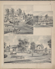 Residences of J. Mulock and Theodore J. Denton and Drake's Block 93, New York 1875 - Old Town Map Reprint - Orange Co. Atlas