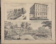Farm of Joel Snyder, Journal Building, Cornwall Flouring Mill 119, New York 1875 - Old Town Map Reprint - Orange Co. Atlas