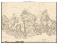 Oyster Bay & Huntington Bay 1855 - New York 80,000 Scale Custom Chart