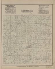 Harrison, Ohio 1886 Old Town Map Custom Reprint - Van Wert Co. 7