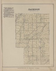 Jackson, Ohio 1886 Old Town Map Custom Reprint - Van Wert Co. 8