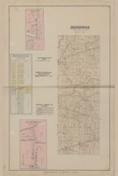 Jennings Elgin Monticello Venedocia , Ohio 1886 Old Town Map Custom Reprint - Van Wert Co. 9
