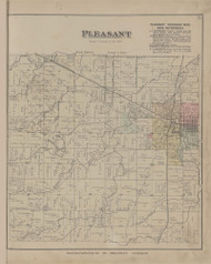 Pleasant, Ohio 1886 Old Town Map Custom Reprint - Van Wert Co. 12