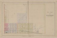 Van Wert first ward, Ohio 1886 Old Town Map Custom Reprint - Van Wert Co. 13