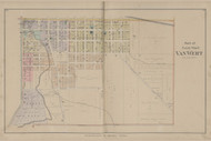 Van Wert part of fourth ward, Ohio 1886 Old Town Map Custom Reprint - Van Wert Co. 17