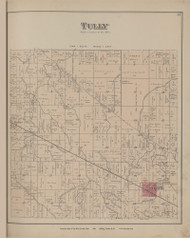 Tully, Ohio 1886 Old Town Map Custom Reprint - Van Wert Co. 19