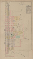 Delphos east part, Ohio 1886 Old Town Map Custom Reprint - Van Wert Co. 25