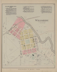 Willshire, Ohio 1886 Old Town Map Custom Reprint - Van Wert Co. 27