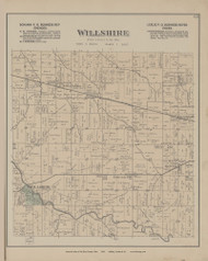 Willshire, Ohio 1886 Old Town Map Custom Reprint - Van Wert Co. 28