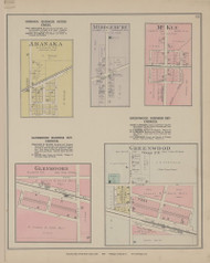 Abanaka Middlebury McKee Glenmoore Greenwood, Ohio 1886 Old Town Map Custom Reprint - Van Wert Co. 29