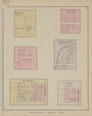 Shasta Straughn BuenaVista Jonestown Scott Cavette, Ohio 1886 Old Town Map Custom Reprint - Van Wert Co. 31