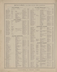 List of patrons, Ohio 1886 Old Town Map Custom Reprint - Van Wert Co. 32