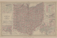 Ohio, Ohio 1886 Old Town Map Custom Reprint - Van Wert Co. 34