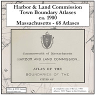 Massachusetts Harbor & Land Commission Town Boundary Atlases, ca. 1900, CDROM Old Map