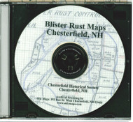 Blister Rust Maps of Chesterfield, New Hampshire, ca. 1930s, CDROM Old Map
