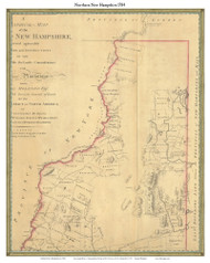 Northern New Hampshire 1784 - Old Map Custom Print - Holland