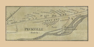 Peckville, Blakely Township, Pennsylvania 1864 Old Town Map Custom Print - Luzerne Co.