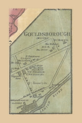 Goldsborough, Buck Township, Pennsylvania 1864 Old Town Map Custom Print - Luzerne Co.