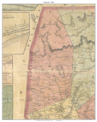 Fairmont Township, Pennsylvania 1864 Old Town Map Custom Print - Luzerne Co.