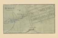 Eckley, Foster Township, Pennsylvania 1864 Old Town Map Custom Print - Luzerne Co.