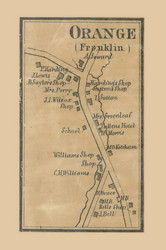 Orange, Franklin Township, Pennsylvania 1864 Old Town Map Custom Print - Luzerne Co.