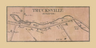 Trucksville, Kingston Township, Pennsylvania 1864 Old Town Map Custom Print - Luzerne Co.