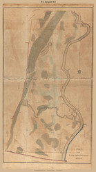 West Springfield, Massachusetts 1831 (1981) Old Town Map Reprint - Roads Place Names  Massachusetts Archives