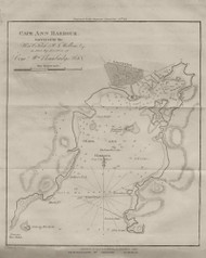 Cape Ann Harbour, 1837 American Coast Pilot - USA Regionals
