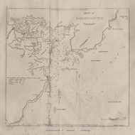Portsmouth Harbour, 1837 American Coast Pilot - USA Regionals