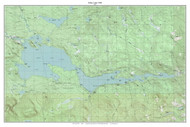 Sebec Lake 1988 - Custom USGS Old Topo Map - Maine Small Lakes