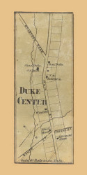 Duke Center, Otto Township, Pennsylvania 1871 Old Town Map Custom Print - McKean Co.