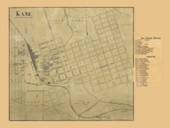 Kane Village, Wetmore Township, Pennsylvania 1871 Old Town Map Custom Print - McKean Co.