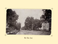 West Main Street, Greenfield Massachusetts 1881 - Greenfield Illustrated 25 Views 1881 Reprint