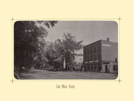 East Main Street, Greenfield Massachusetts 1881 - Greenfield Illustrated 25 Views 1881 Reprint