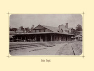 Union Depot, Greenfield Massachusetts 1881 - Greenfield Illustrated 25 Views 1881 Reprint
