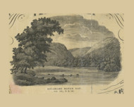Delaware Water Gap, Pennsylvania 1851 Old Town Map Custom Print - Northampton Co.