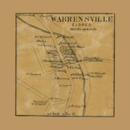 Warrensville Village, Eldred Township, Pennsylvania 1861 Old Town Map Custom Print - Lycoming Co.