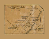Lairdsville Village, Franklin Township, Pennsylvania 1861 Old Town Map Custom Print - Lycoming Co.