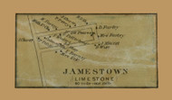 Jamestown Village, Limestone Township, Pennsylvania 1861 Old Town Map Custom Print - Lycoming Co.
