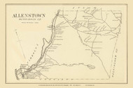 Allenstown Town Custom, New Hampshire 1892 Old Town Map Reprint - Hurd State Atlas Merrimack