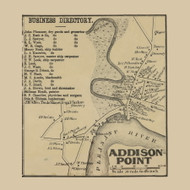 Addison Point, Addison, Maine 1861 Old Town Map Custom Print - Washington Co.