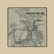 Indian River, Addison, Maine 1861 Old Town Map Custom Print - Washington Co.