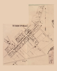 Turbutville, Lewis Township, Pennsylvania 1858 Old Town Map Custom Print - Northumberland Co.