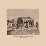 Beidelspach Residence, Pennsylvania 1858 Old Town Map Custom Print - Northumberland Co.