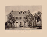 Dewart Residence, Pennsylvania 1858 Old Town Map Custom Print - Northumberland Co.
