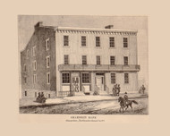 Shamokin Bank, Pennsylvania 1858 Old Town Map Custom Print - Northumberland Co.