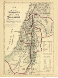 New Testament Palestine - 1881 Hardesty - World Atlases