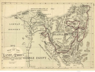 Lands of the Exodus - 1881 Hardesty - World Atlases