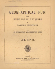 Title Page - Geographical Fun Atlas of Europe 1868 - Old Map Reprint - NOT FOR SALE